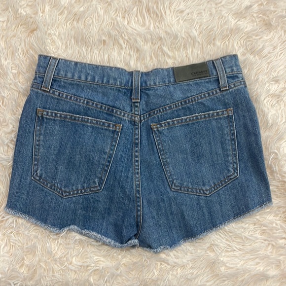 Carmar Los Angeles distressed denim button down shorts size 27 - Picture 7 of 7